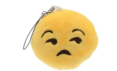 Emoji Smiley Emoticon Ledsen /mår illa| nyckelring