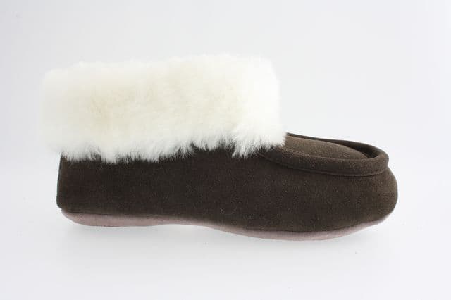 Pälstofflor Axelda Art 3803 brun Fårskinnstofflor Toffel