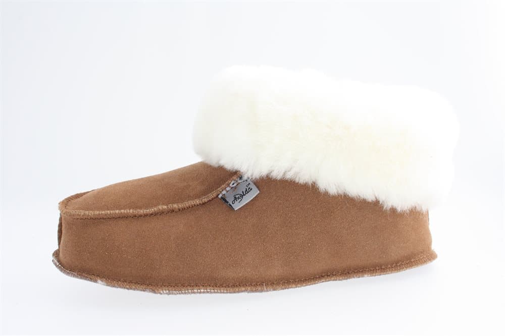 Pälstofflor Axelda Art 3304 brun Fårskinnstofflor Toffel