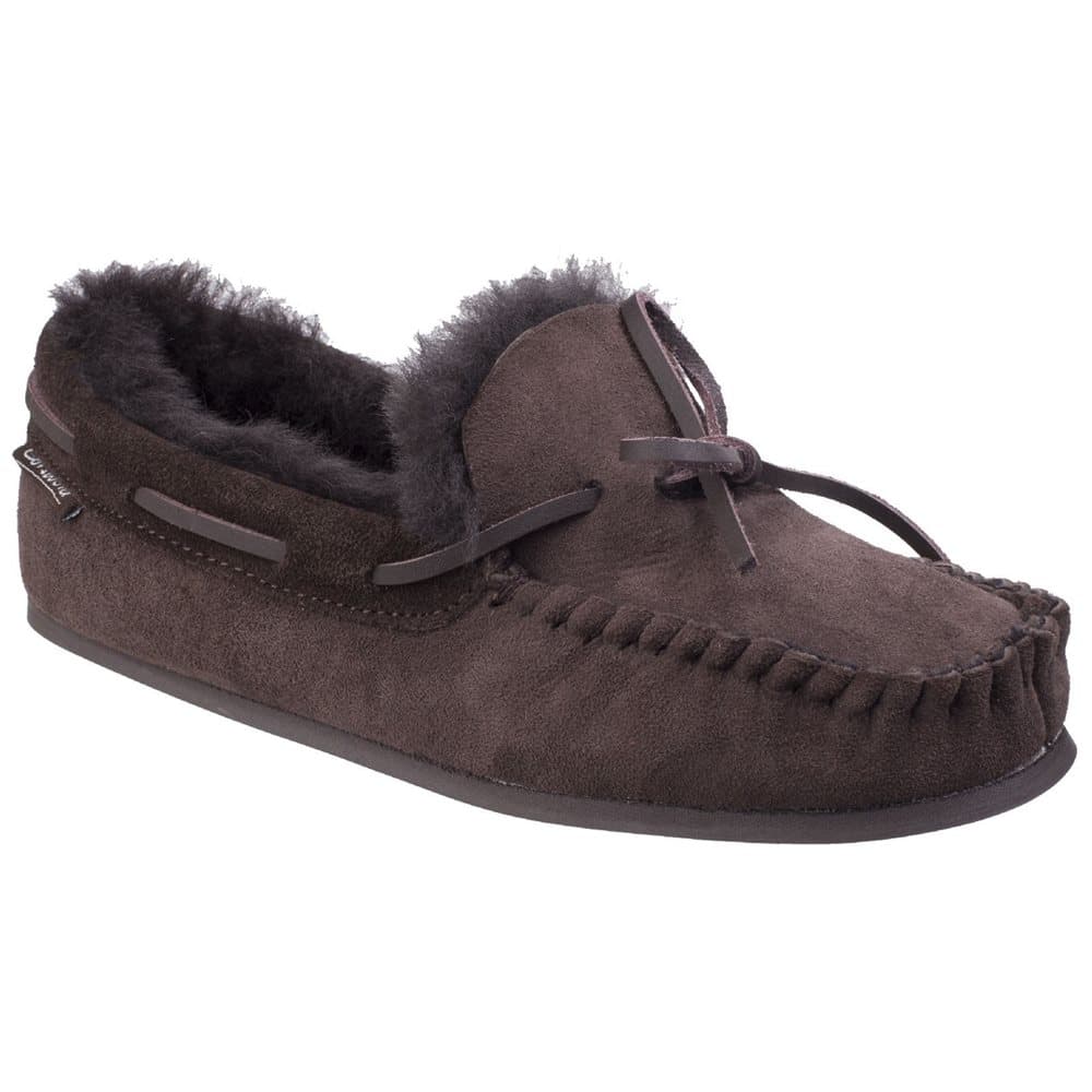 Cotswold Womens/Ladies Stanway Sheepskin Moccasin Slippers