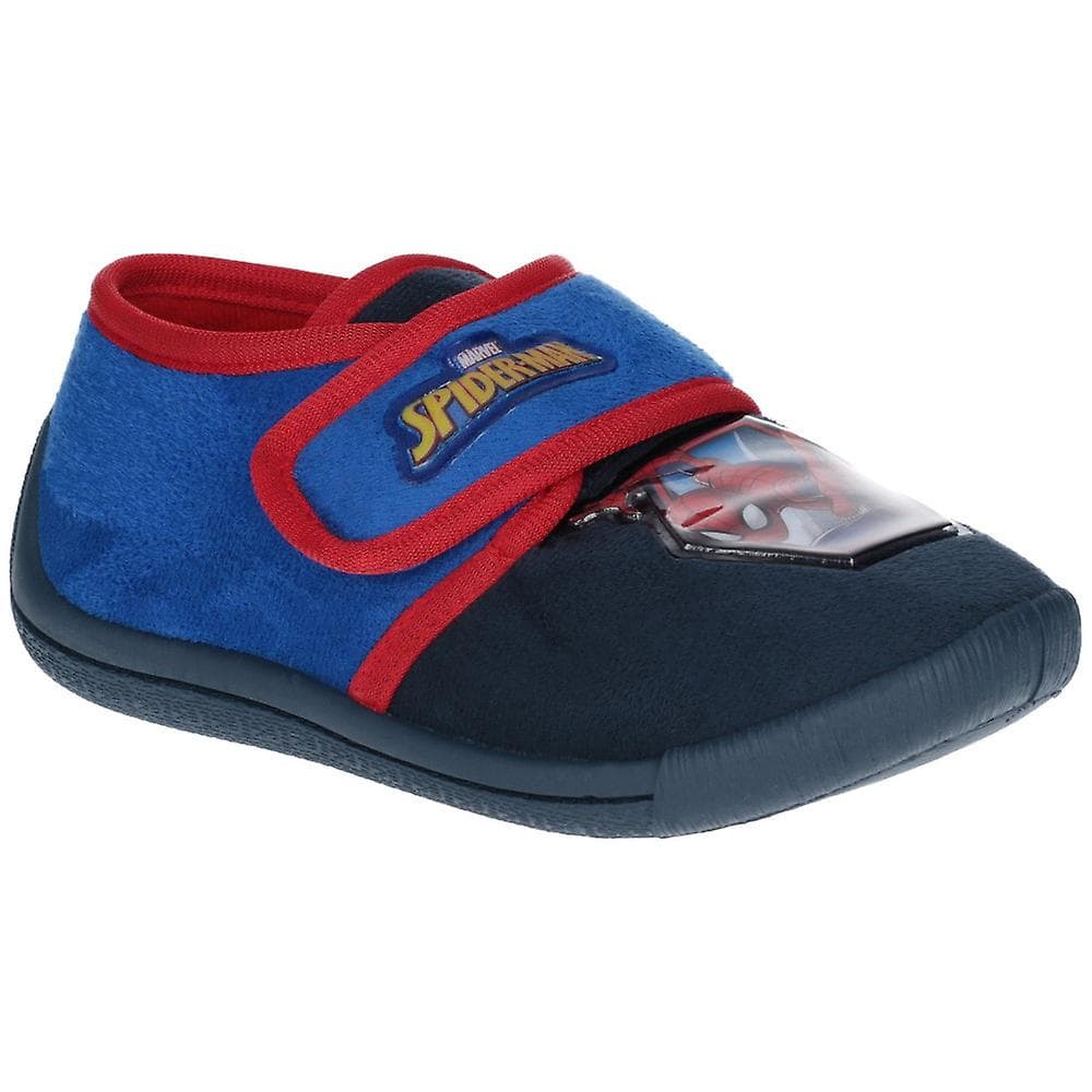 Spider-Man Childrens Boys Touch Fastening Slippers