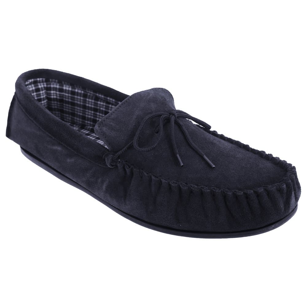 Mokkers Herr Bruce Real Suede Moccasin tofflor