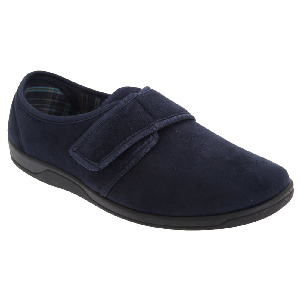 Sleepers Mens Tom Imitation Mocka Touch Fastening Tofflor