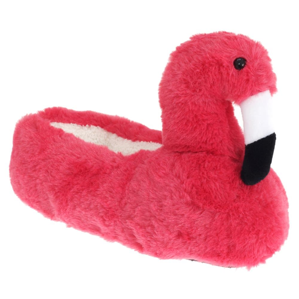 SlumberzzZ Womens/Ladies Fleece Flamingo Slippers