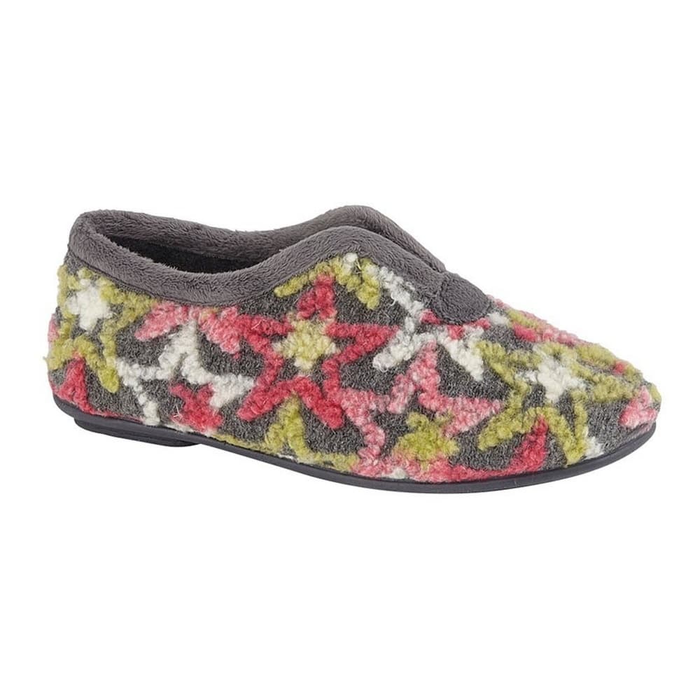Sleepers Womens/Ladies Edwina Knitted V Throat Slipper