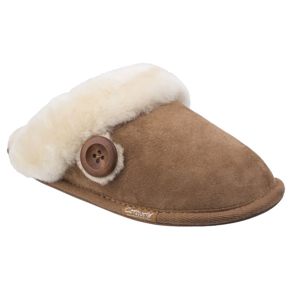Cotswold Womens/Ladies Lechlade Sheepskin Mule Slippers