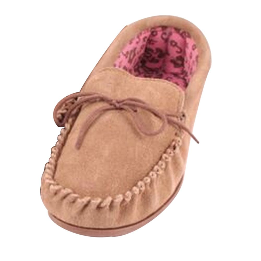 Eastern Counties Leather Womens/Ladies Fabric Lined Moccasins