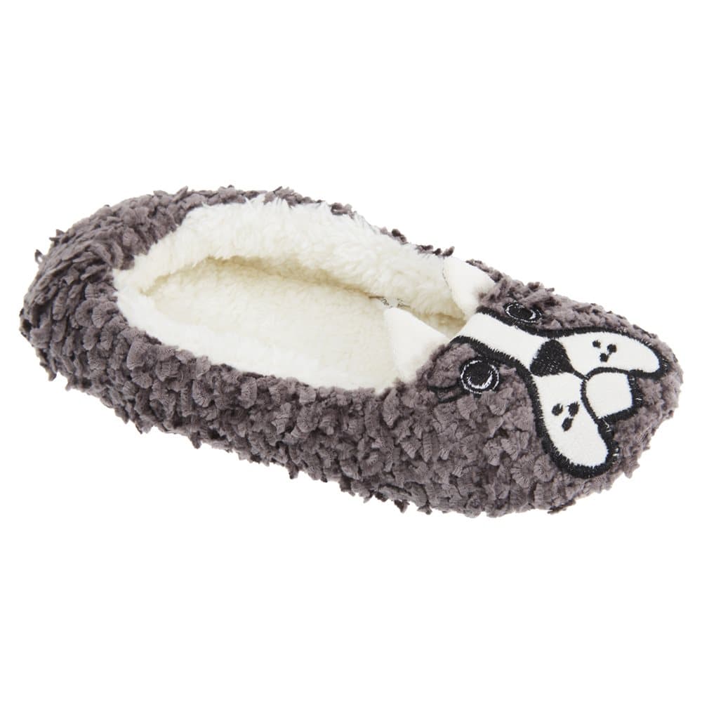 Kvinnor / damer söt hund design fleece tofflor