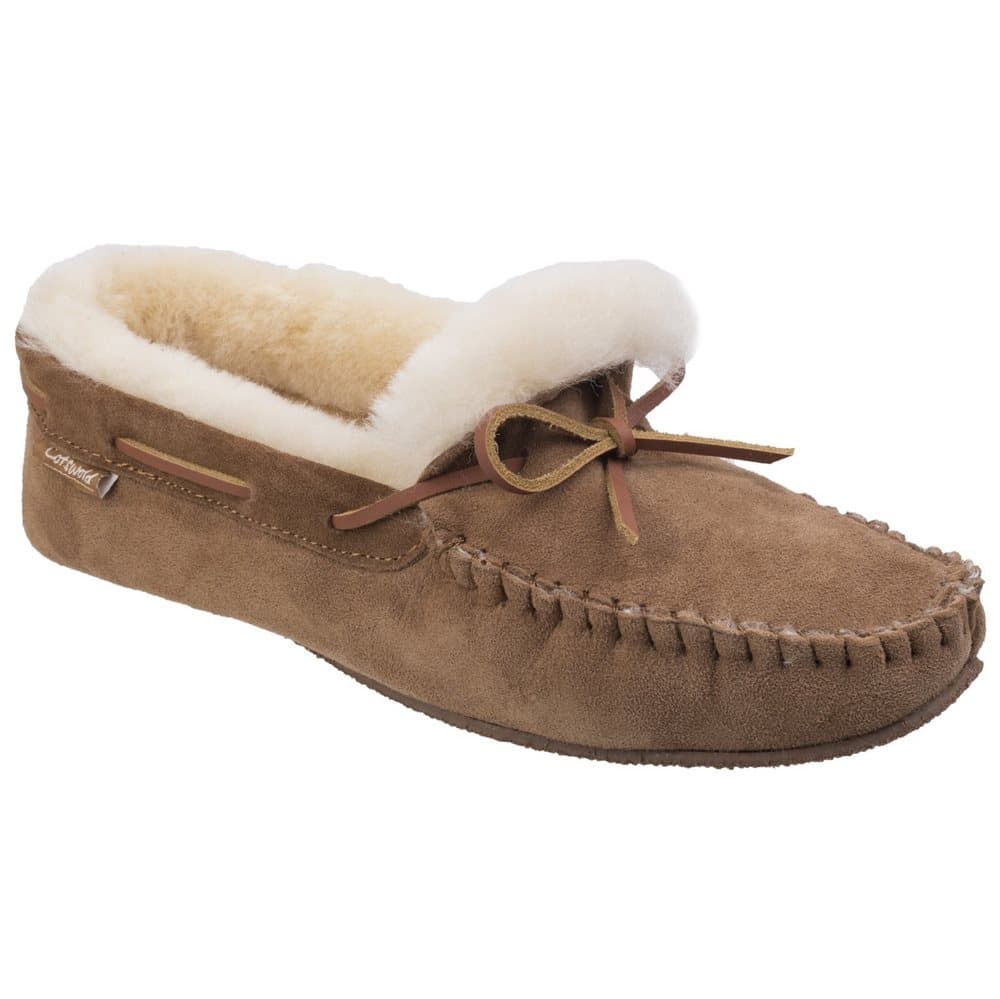 Cotswold Mens Chastleton Sheepskin Moccasin Soft Leather Slippers