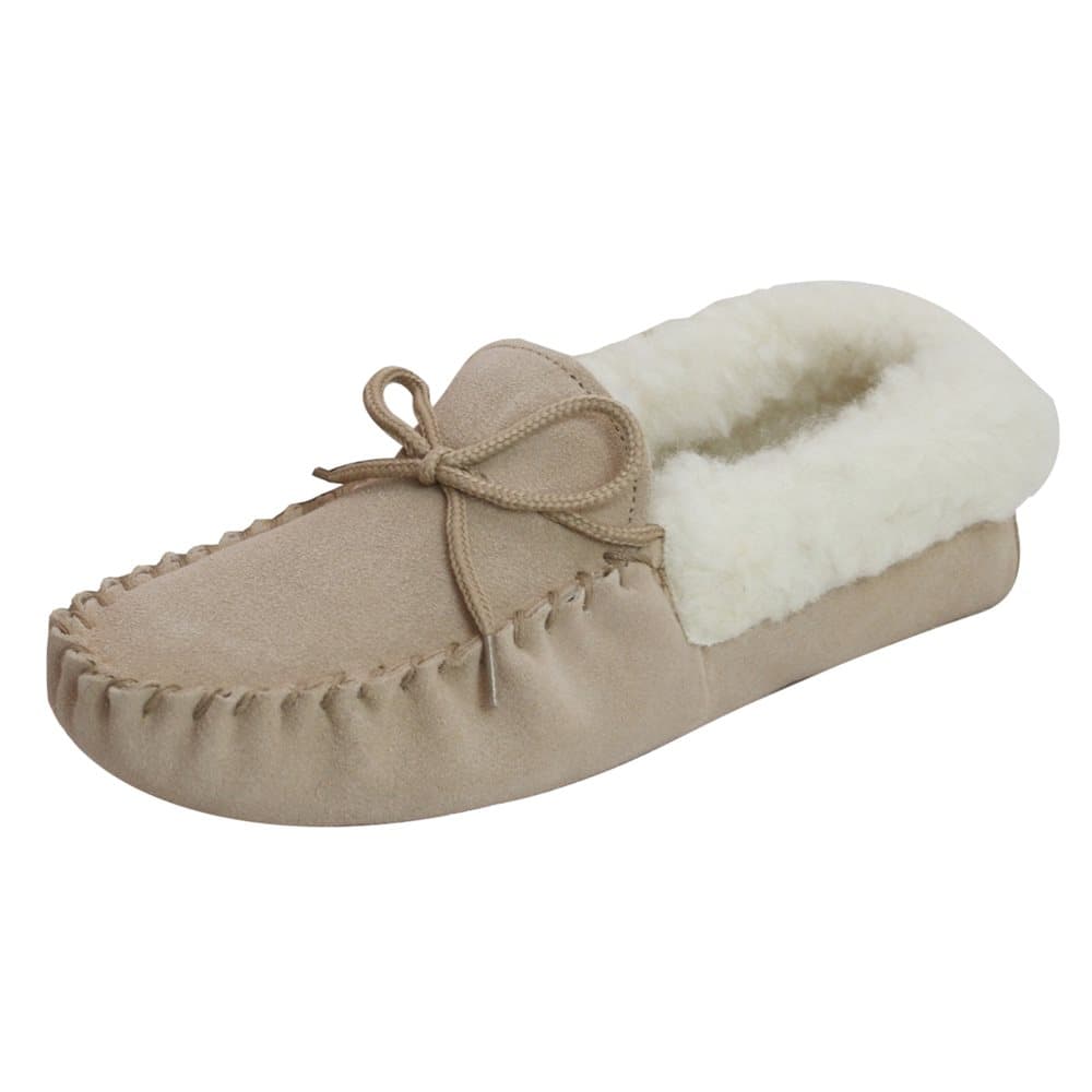 Eastern Counties Leather Womens/Ladies Soft Sole Wool Lined Moccasins