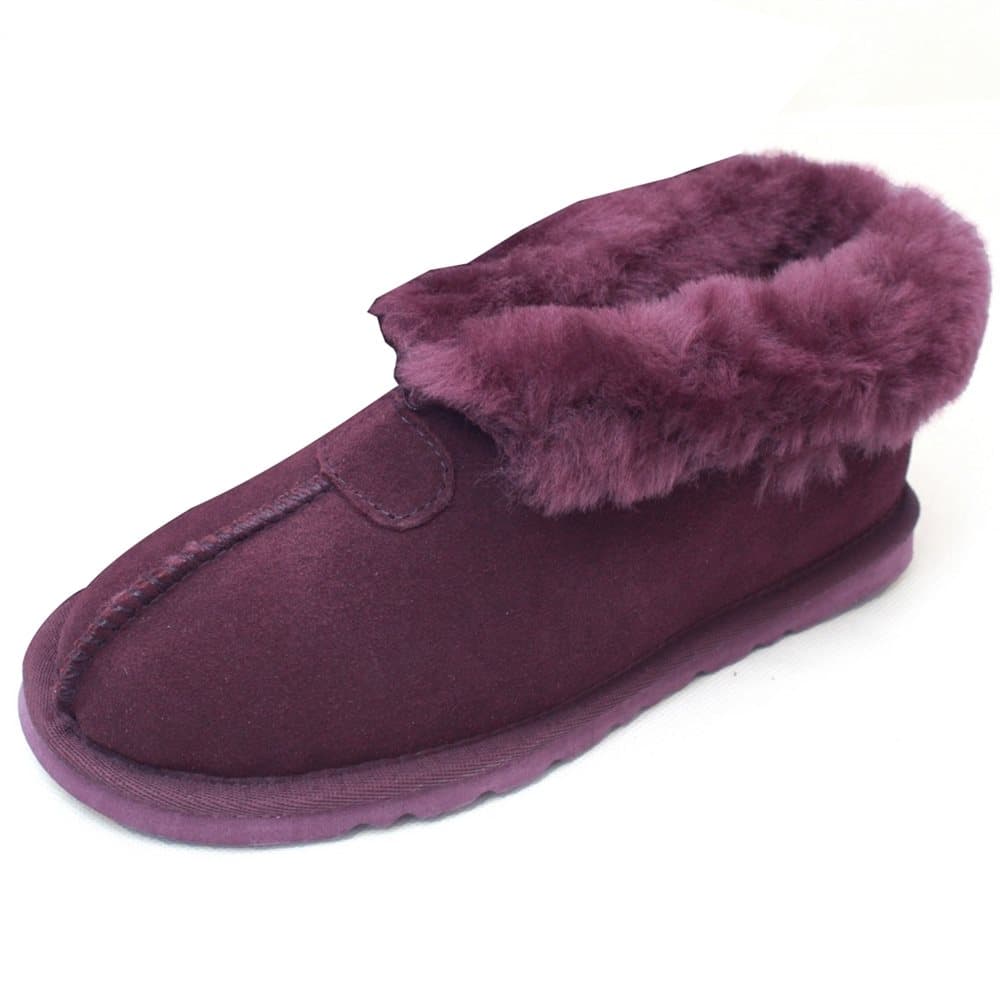Eastern Counties Leather Womens/Ladies Sheepskin Lined Split Seam Slipper Boots