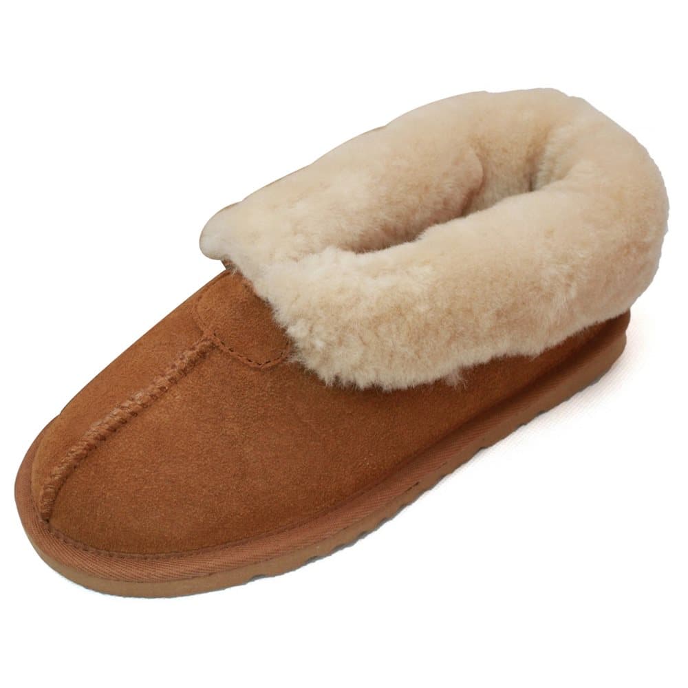 Eastern Counties Leather Womens/Ladies Sheepskin Lined Split Seam Slipper Boots