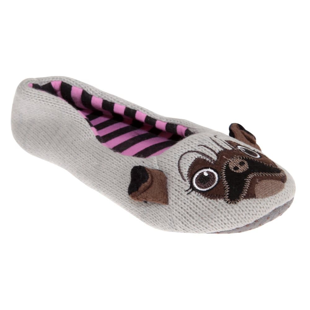 Slumberzzz Kvinnor / damer mops Ballerina tofflor