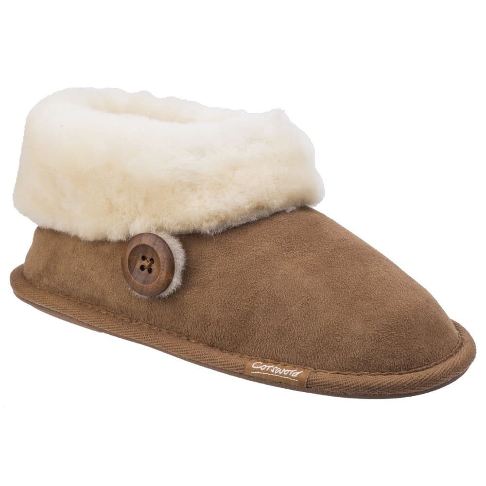 Cotswold Womens/Ladies Wotton Sheepskin Soft Leather Booties