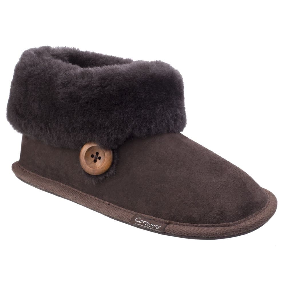 Cotswold Womens/Ladies Wotton Sheepskin Soft Leather Booties