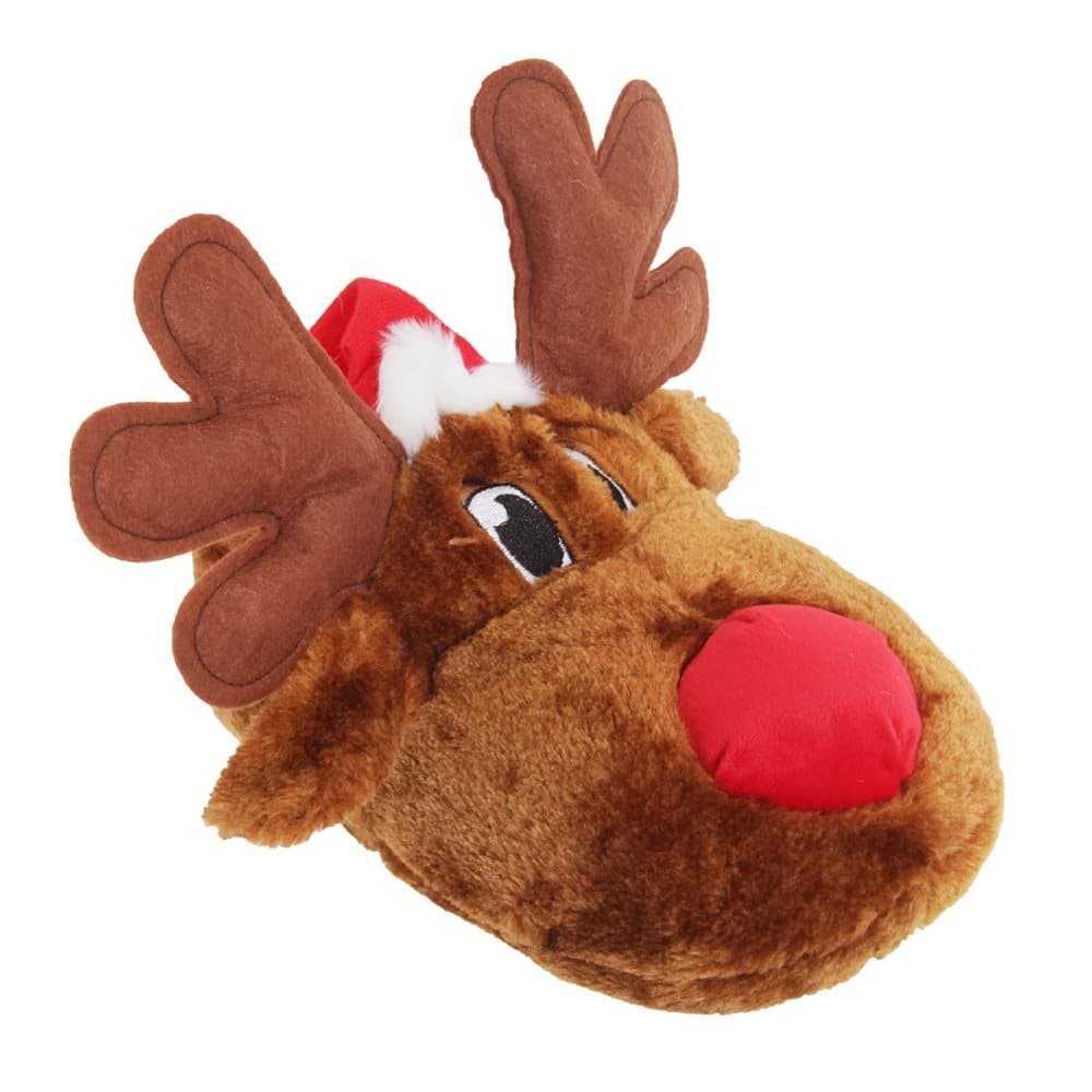 Adults Unisex Christmas Reindeer Design Novelty Slippers