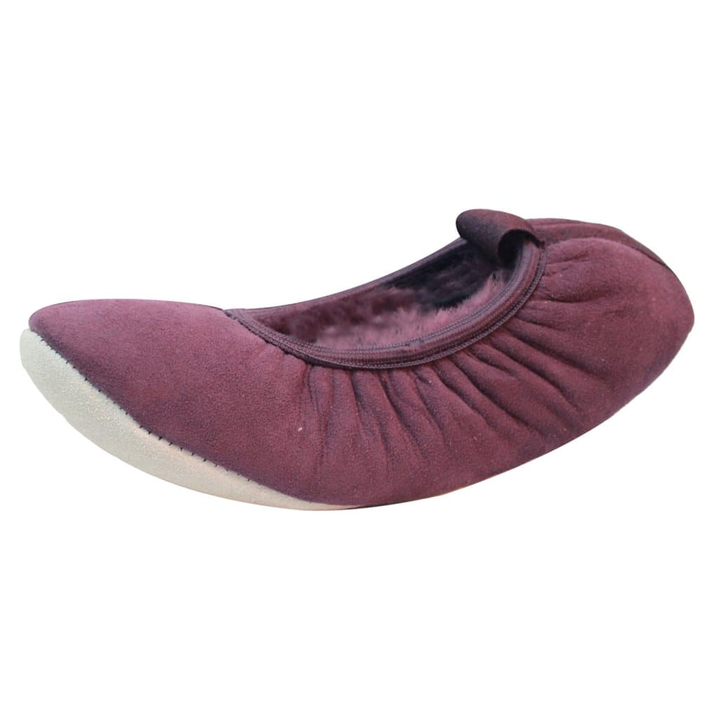 Eastern Counties Leather Womens/Ladies Sheepskin Lined Ballerina Slippers