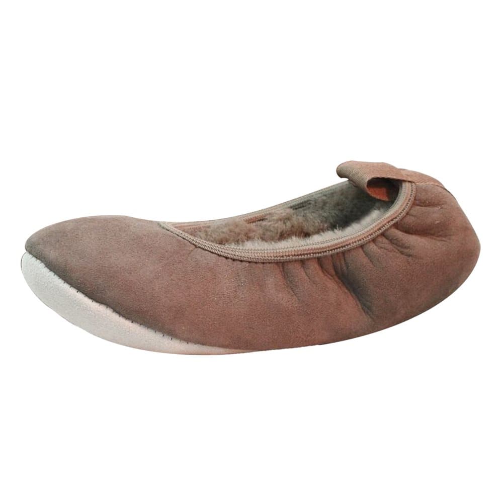 Eastern Counties Leather Womens/Ladies Sheepskin Lined Ballerina Slippers