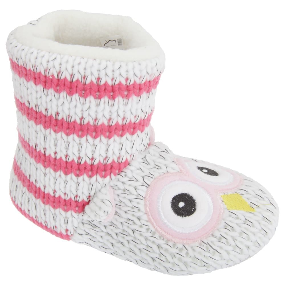 Barnflickor Stickad Owl Design toffelskor