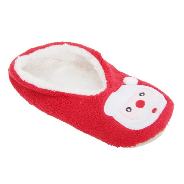 Womens/Ladies Rudolph/Santa Design Novelty Christmas Slippers