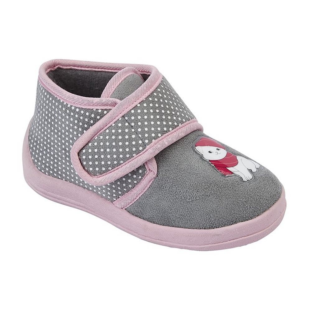 Sleepers Barnflickor Whiskers Touch Fastening Cat Bootee Tofflor