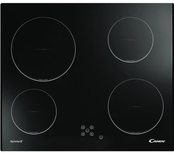 Candy CH64C, Svart, Inbyggd, Keramisk, 4 zone(s), 4 zone(s), 1200 W