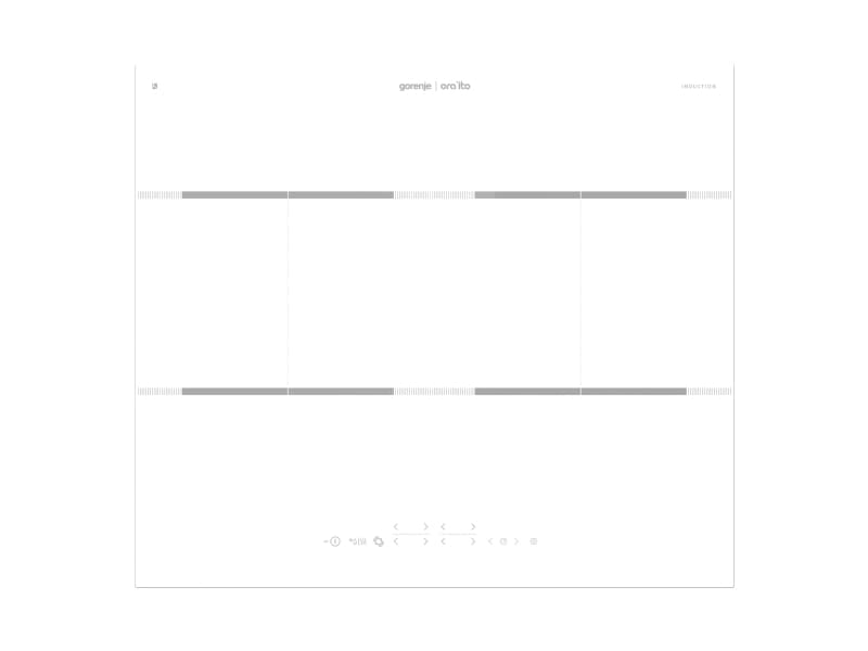 Gorenje IT646ORAW, Vit, Built-in, Induktionshäll med zon, 4 zone(s), 4 zone(s), 2100 W