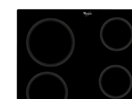 Whirlpool AKT 801/NE, Svart, Inbyggd, Keramisk, Keramiska, 4 zone(s), 4 zone(s)