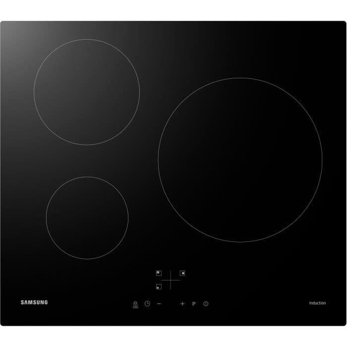 SAMSUNG NZ63M3NM1BB / UR - Induktionskomfur - 3 områder - 7200 W - L59 x D57 cm - Glasbelægning - Sort