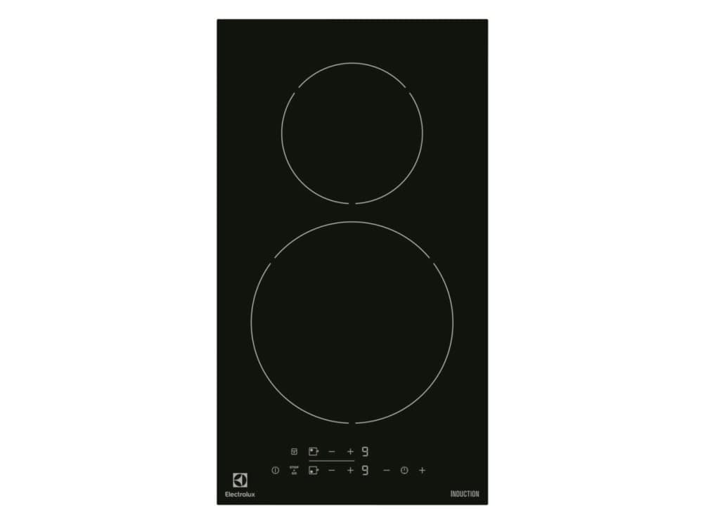 Electrolux EHH3320NVK, Svart, Inbyggd, Induktionshäll med zon, Glass-keramisk, 2 zone(s), 2 zone(s)