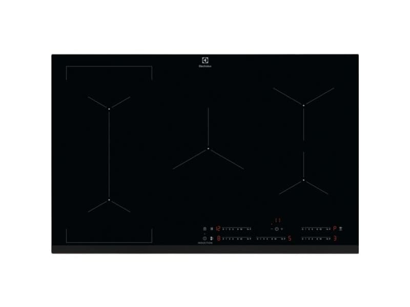 Electrolux EIV835, Svart, Innebygget, 80 cm, Sonebasert induksjon, 5 zone(s), 5 zone(s)