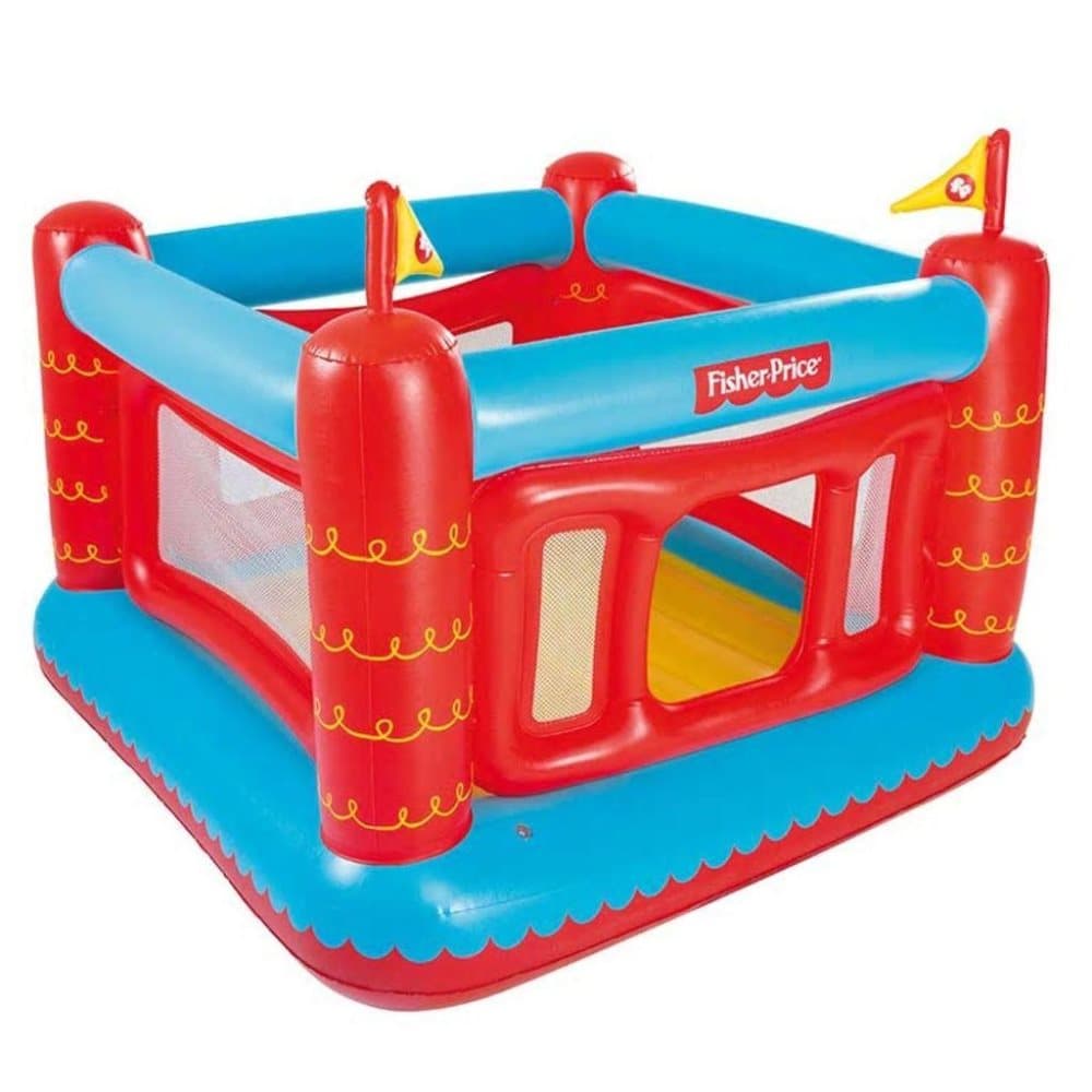 Bestway Uppblåsbart hoppslott Fisher Price 175x173x135 cm 93504