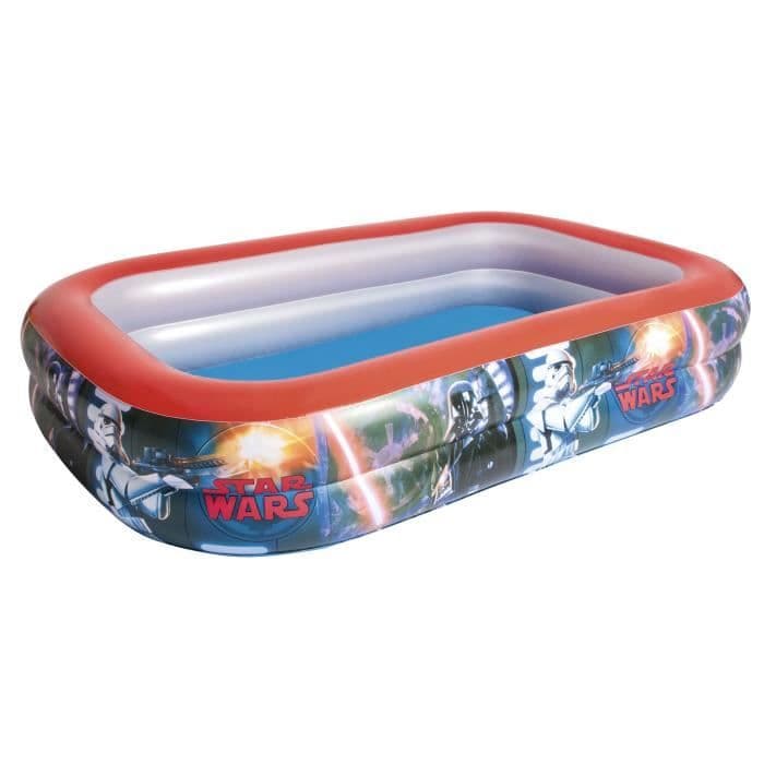 BESTWAY Star Wars rektangulär uppblåsbar familjpool