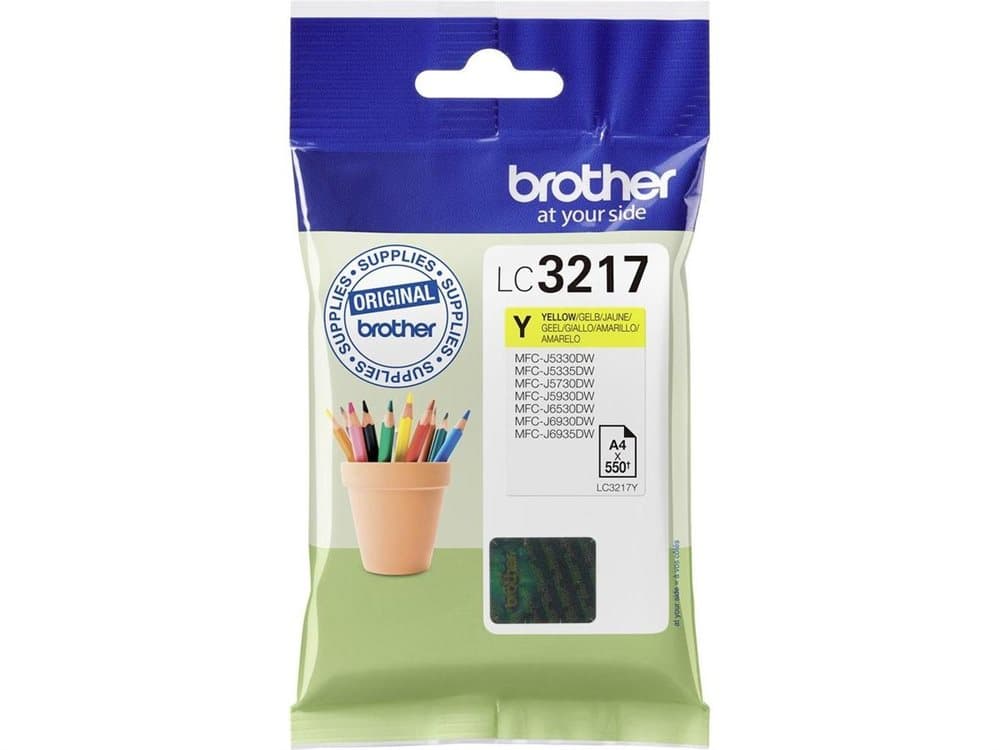 Bläckpatron Brother LC3217Y Gul