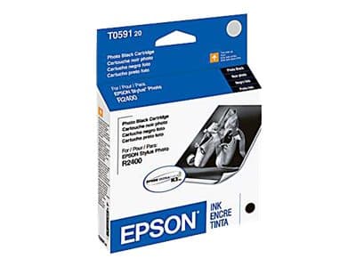 Epson T0591 - 13 ml - foto-svart - original - blister - bläckpatron - för Stylus Photo R2400