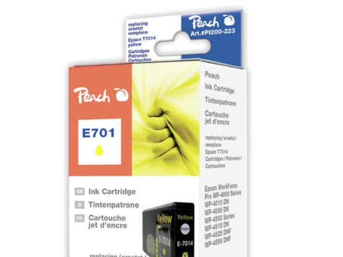 Peach 315378, Pigmentbaserat bläck, Gul, 1 styck, Epson WorkForce Pro WP-4015 DN Epson WorkForce Pro WP-4095 DN Epson WorkForce Pro WP-4095 DN..., T7
