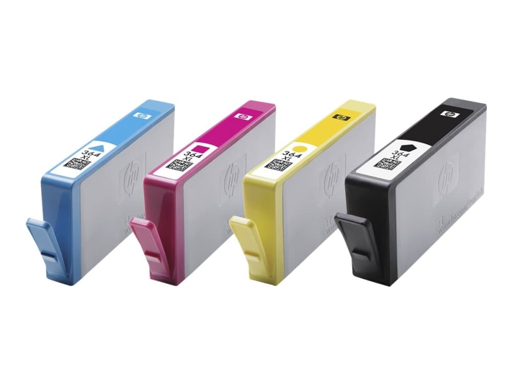 HP 364XL - 4-pack - Lång livslängd - svart, gul, cyan, magenta - original - blister - bläckpatron - för Deskjet 35XX; Photosmart 55XX, 55XX B111, 65X