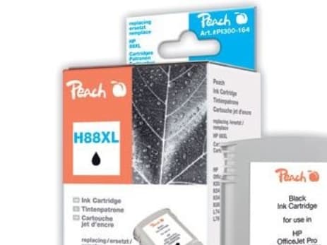 Peach PI300-164, Pigmentbaserat bläck, Svart, 1 styck, HP Officejet Pro K5400