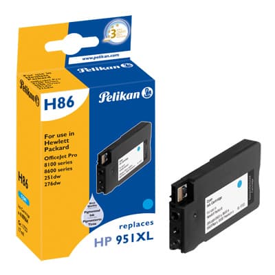 Pelikan 4109064, Cyan, HP OfficeJet Pro 251dw, Pro 276dw, Pro 8100, Pro 8600, Pro 8610, Pro 8620, 1 styck