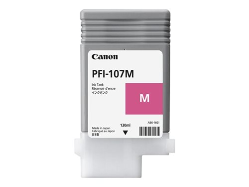 Bild av Canon PFI-107 M - 130 ml - magenta - original - bläcktank - för imagePROGRAF iPF670, iPF680, iPF685, iPF770, iPF780, iPF785