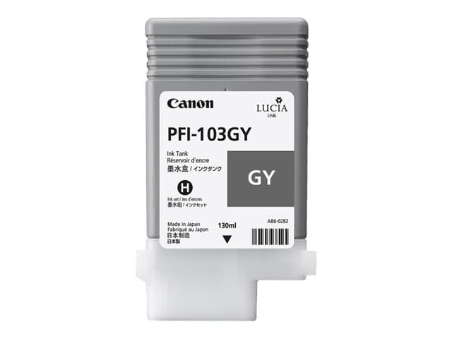 Canon PFI-103 GY - 130 ml - grå - original - bläcktank - för imagePROGRAF iPF5100, iPF6100, iPF6200
