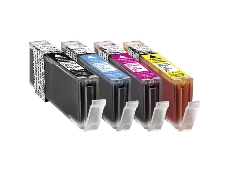 BASETech 1520,0050-126, Kompatibel, Svart, Cyan, Fiolblå, Gult, Canon, Multi pack, PIXMA IP 7250 , PIXMA IP 8750, PIXMA IX 6850, PIXMA MG 5450, PIXMA