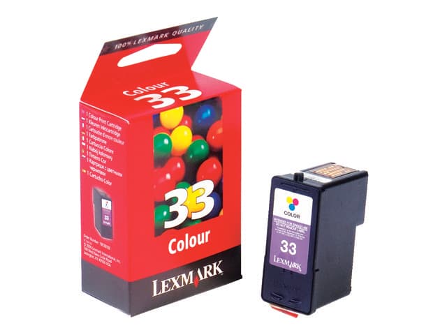 Lexmark Cartridge No. 33 - Farge (cyan, magenta, gul) - original - blekkpatron - for Lexmark P4310, P6210, P910, X3310, X5410, X5450, X5470, X7310, X