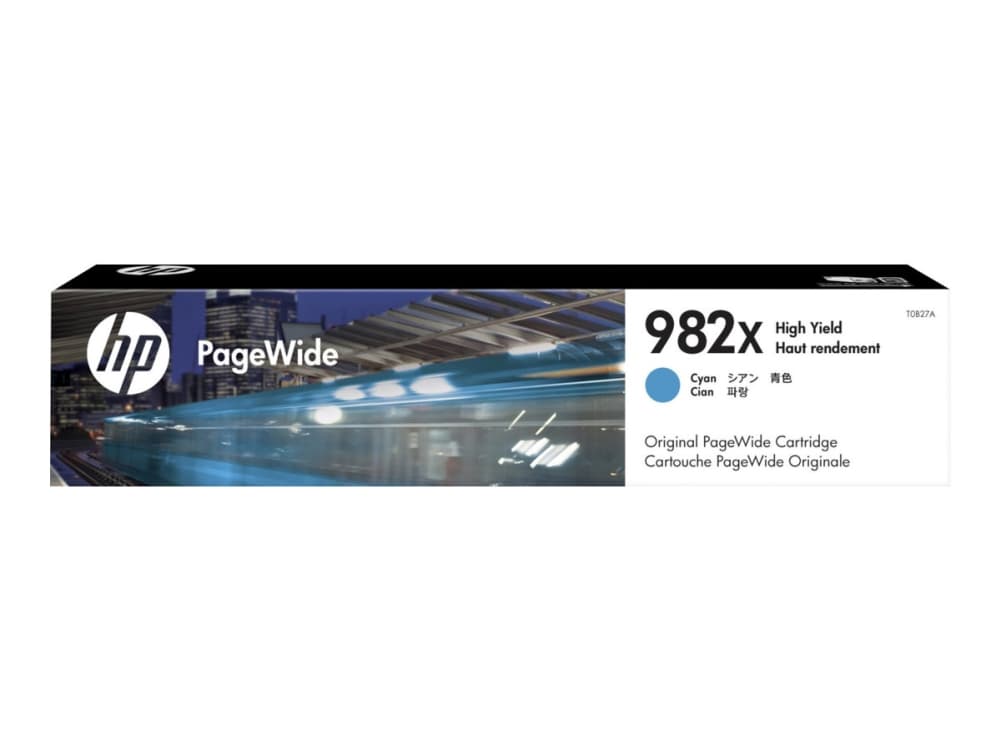 HP 982X - 116 ml - Høy ytelse - cyan - original - PageWide - blekkpatron - for PageWide Enterprise Color 765, MFP 780; PageWide Enterprise Color Flow