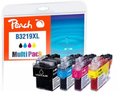 Peach PI500-245, Pigmentbaserat bläck, Svart, Cyan, Magenta, Gul, Brother, Multi pack, Brother MFCJ 5330 DW Brother MFCJ 5330 DW XL Brother MFCJ 5335