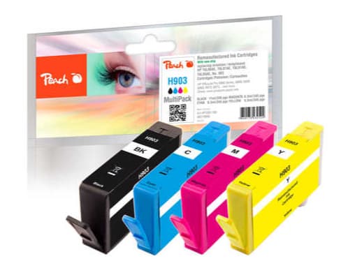 Peach PI300-760, Compatible, Pigmentbaserat bläck, Svart, Cyan, Magenta, Gul, HP, Multi pack, OfficeJet 6900 Series OfficeJet 6950 OfficeJet Pro 6860