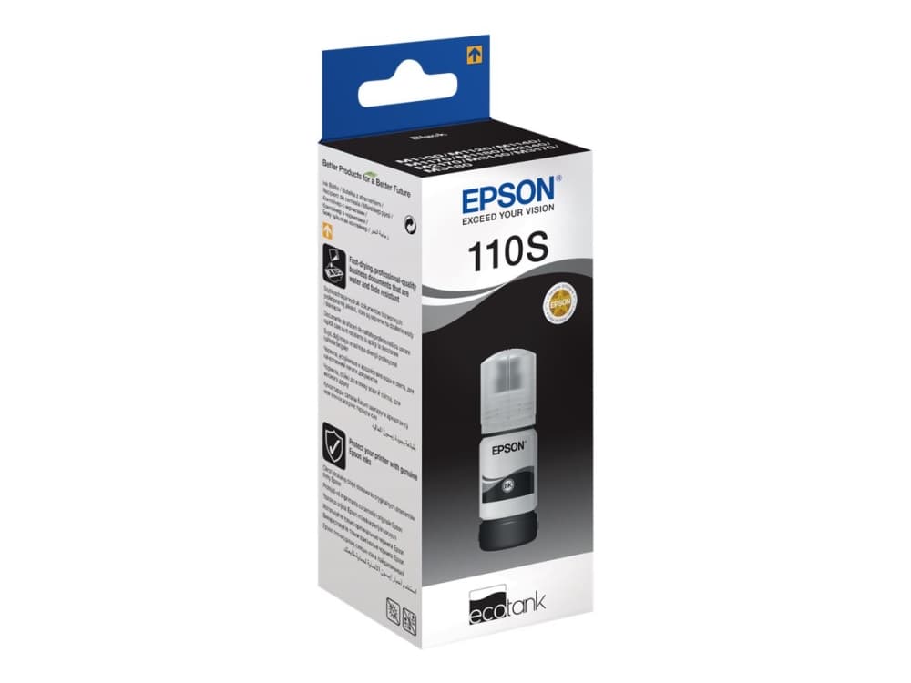 Epson EcoTank MX1XX Series - L-størrelse - svart - original - blekkrefill - for EcoTank ET-M1100, ET-M1120, ET-M1140, ET-M1180, M1180, M2120, M2140,