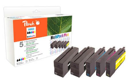 Peach 319958, Original, Pigmentbaserat bläck, Svart, Cyan, Magenta, Gul, HP, Multi pack, HP OfficeJet Pro 7700 HP OfficeJet Pro 7720 HP OfficeJet Pro