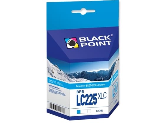 Black Point BPBLC225XLC, Compatible, Färgbaserat bläck, Cyan, Brother, J4120DW MFC: J4420DW, J4620DW, J4625DW, J5320DW, J5620DW, J5625DW, J5720DW, 1