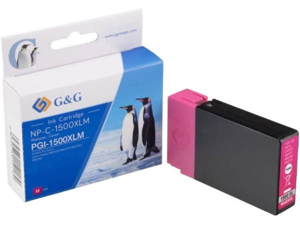 G&G Ink Replaces Canon Pgi-1500xl M Compatible Magenta Np-C-1500xlm 1c1500m